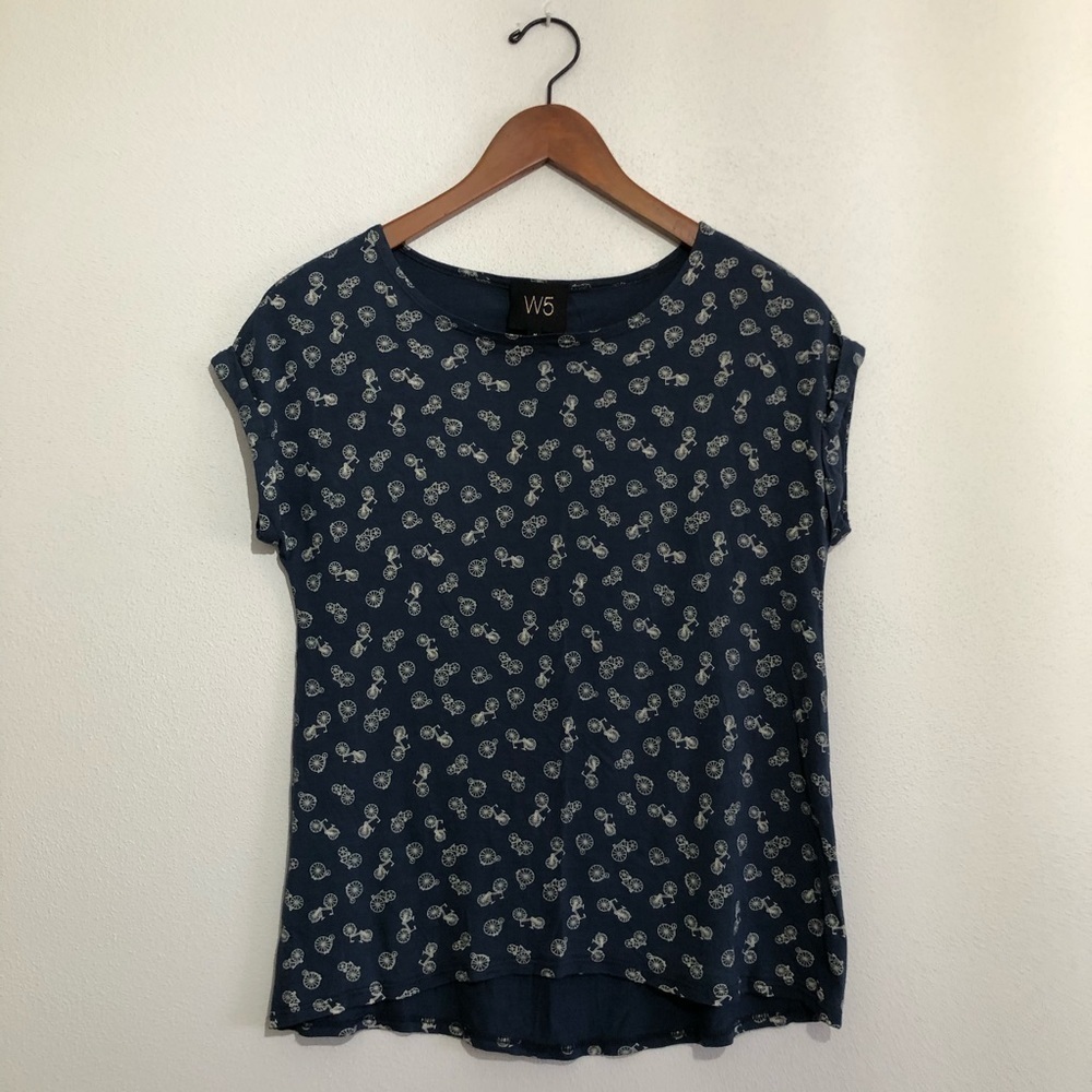 W5 bicycle print shirt‎ Size Medium